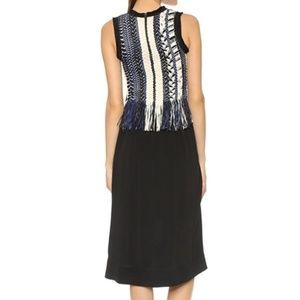 Sea New York Multi Braid & Silk Combo Dress